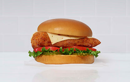 spicy deluxe sandwich